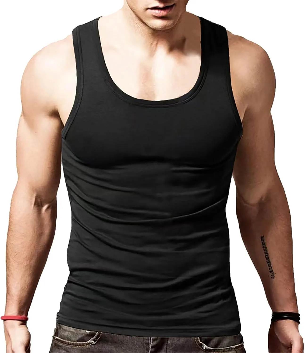 Mens Knit Sleeveless Tank Tops Shirt Cardigan Sleeveless Shirt Men'S Sports Tops Bodybuilding Fitness Sleeveless