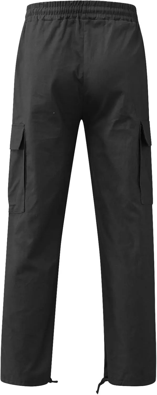 Men's Lightweight Jogging Pant Cargo Combat Work Joggers Baggy Sport Casual Sweatpant Leisure Pant