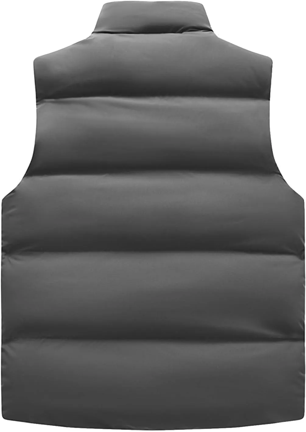 Men's Outerwear Vests Winter Puffer Standing Collar Down Cotton Slim Fitting Vest For Casual Outdoor, M-5XL