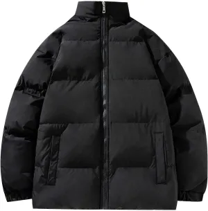 Men's Puffer Jackets Oversized down Jackets Winter Warm Quilted Puffer Jacket Coats Baggy Jackets Zipper Cardigans