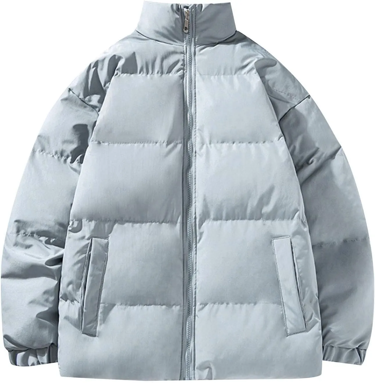 Men's Puffer Jackets Oversized down Jackets Winter Warm Quilted Puffer Jacket Coats Baggy Jackets Zipper Cardigans