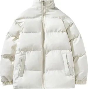 Men's Puffer Jackets Oversized down Jackets Winter Warm Quilted Puffer Jacket Coats Baggy Jackets Zipper Cardigans
