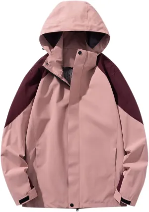 Mens Rain Jackets Waterproof with Hood Lightweight Softshell Mens Windbreaker Jackets Raincoat for Men Fall Jackets