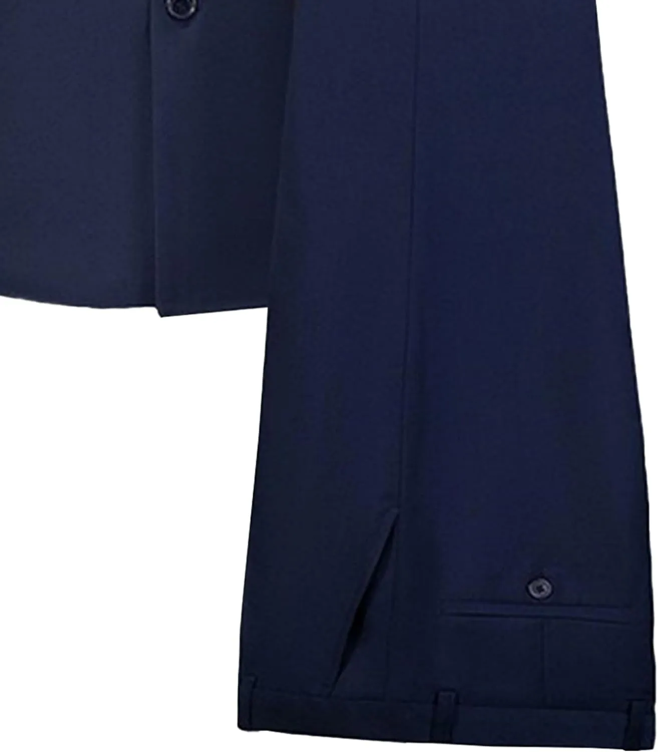 Men's Stand Collar Mandarin Suit Set Slim Fit 2 Piece Comfort Dress Suits Embroidered Front Button Blazer Pants Sets