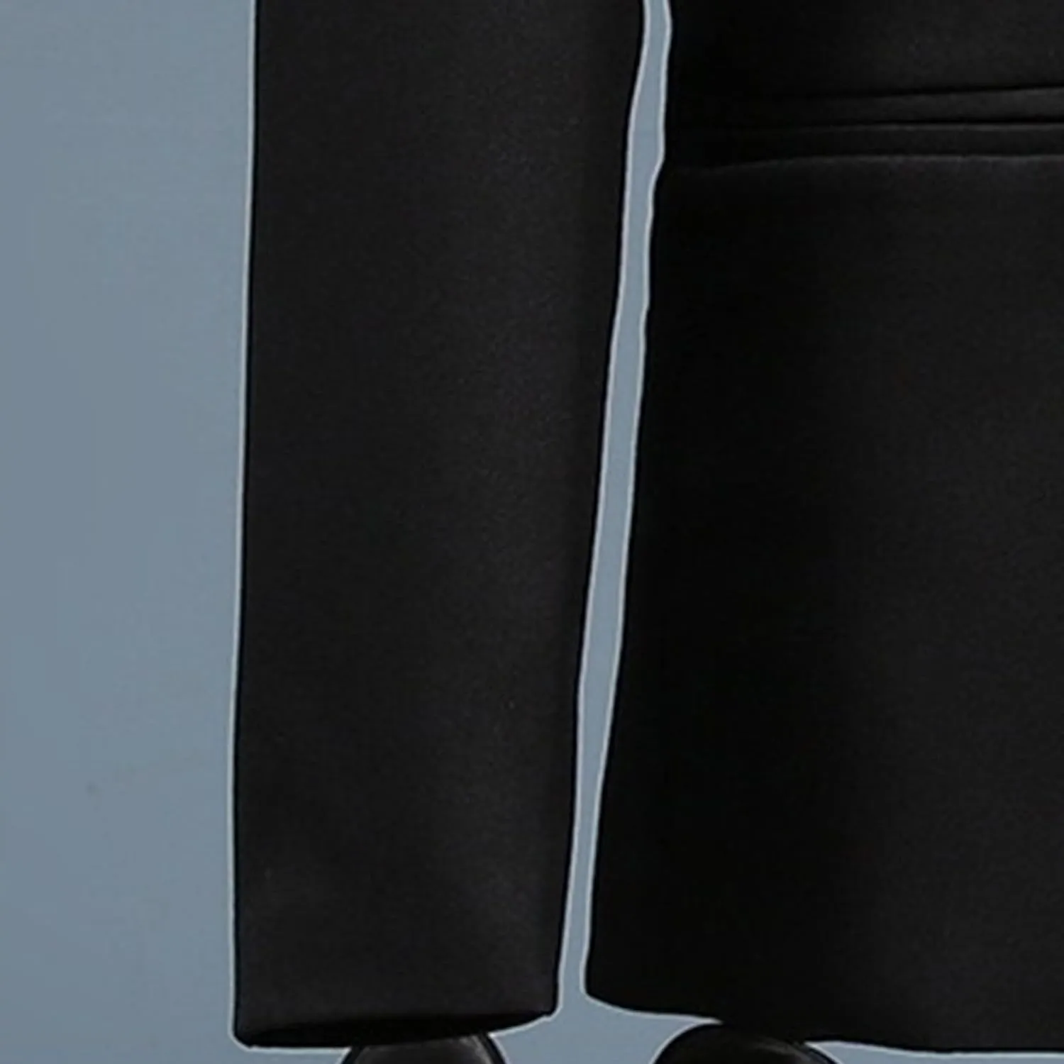 Men's Stand Collar Mandarin Suit Set Slim Fit 2 Piece Comfort Dress Suits Embroidered Front Button Blazer Pants Sets