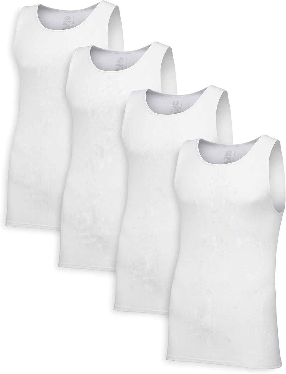 Men's Tag-Free Cotton Undershirts