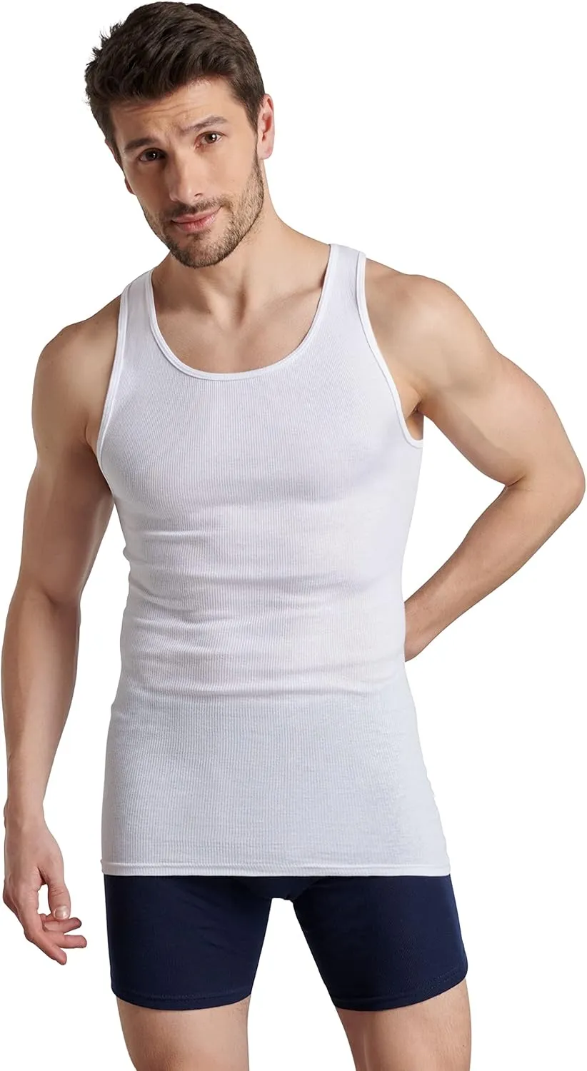 Men's Tag-Free Cotton Undershirts