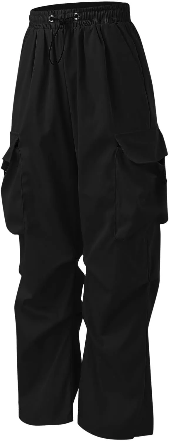 Men's Tracksuit Pant Casual Vintage Joggers Outdoor Sweatpants Zip Pockets Stretch Waist Cargo Combat Pant