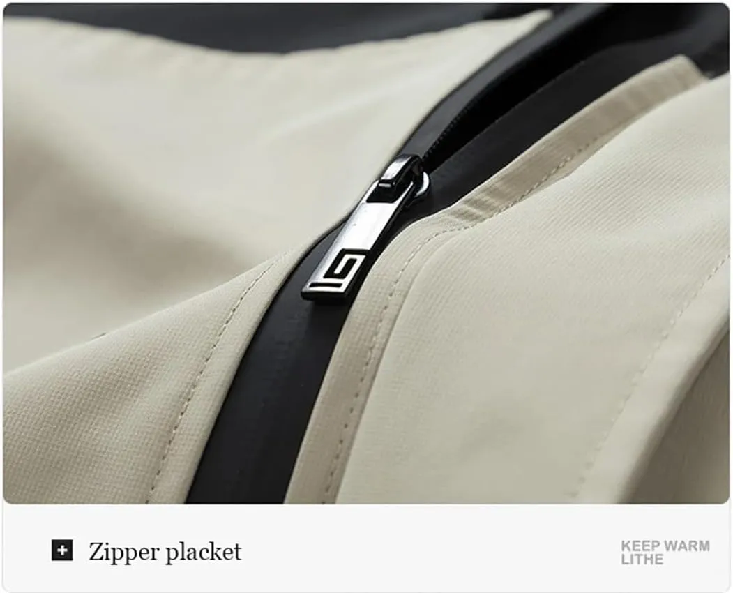 Men's Waterproof Jacket Hoodies Coat Streetwear Outdoor Travel Climbing Outerwear Anti-Wind Jacket