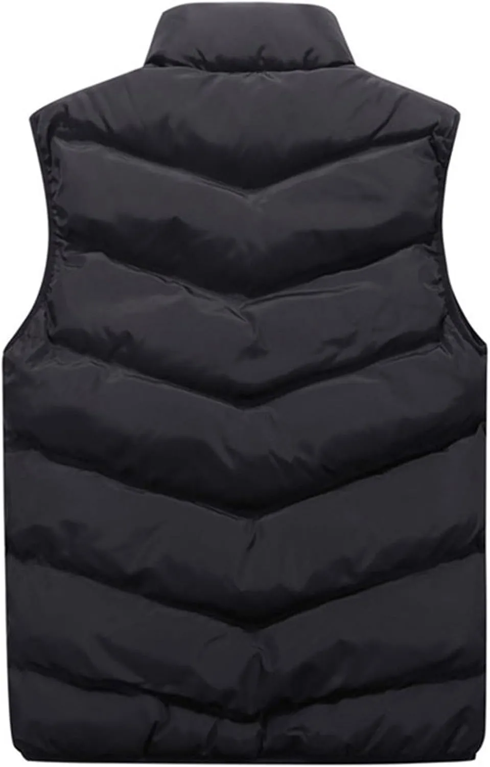 Men's Winter Vests Outerwear Puffer Vest Casual Warm Zipper Sleeveless Vest Jacket Coat Outwear Tops Vest, XXL-5XL