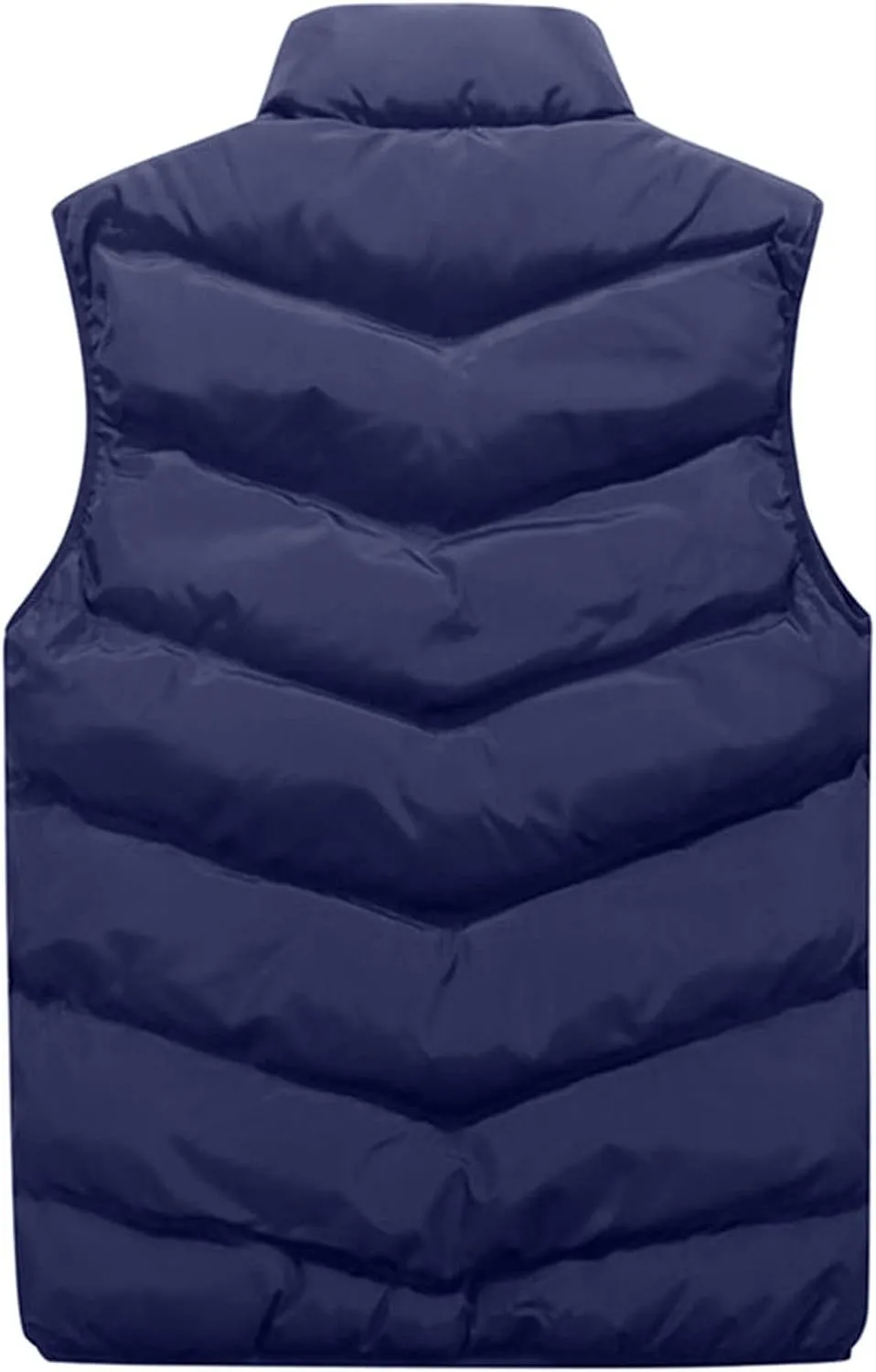 Men's Winter Vests Outerwear Puffer Vest Casual Warm Zipper Sleeveless Vest Jacket Coat Outwear Tops Vest, XXL-5XL