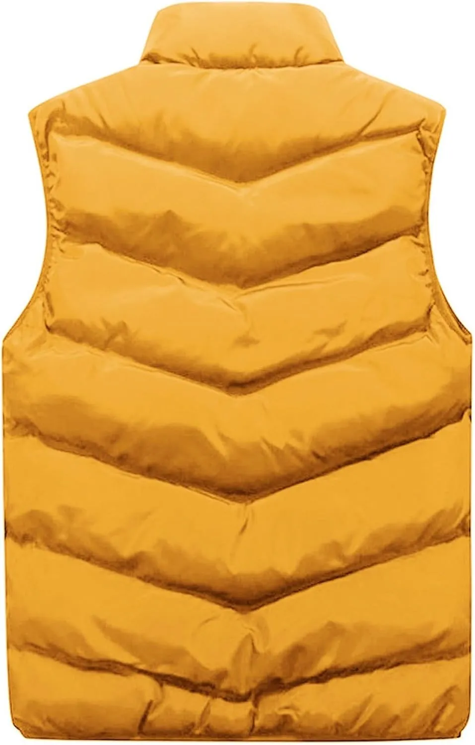 Men's Winter Vests Outerwear Puffer Vest Casual Warm Zipper Sleeveless Vest Jacket Coat Outwear Tops Vest, XXL-5XL