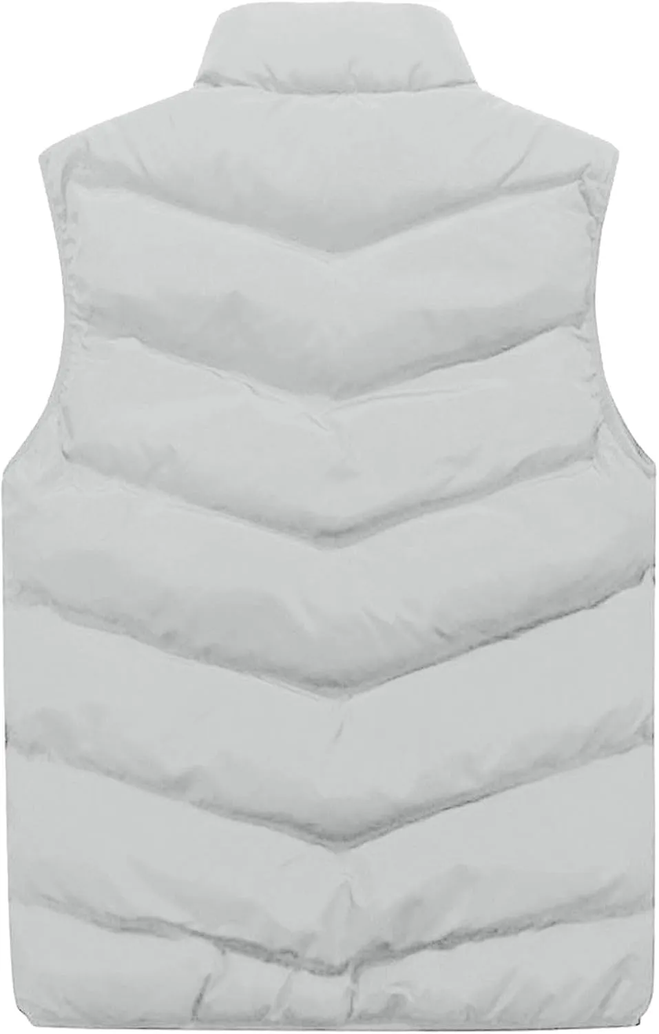 Men's Winter Vests Outerwear Puffer Vest Casual Warm Zipper Sleeveless Vest Jacket Coat Outwear Tops Vest, XXL-5XL