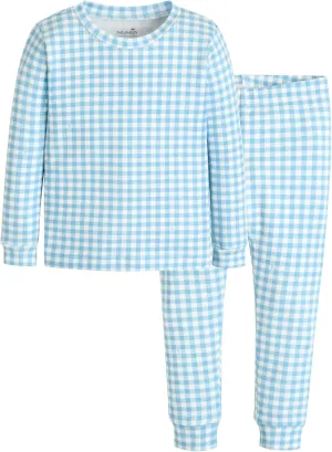 moimoln Plaid Check Soft Cotton Modal 6M-8Y Baby Toddler Long-Sleeve Snug-Fit Pajama Sleepwear Daily