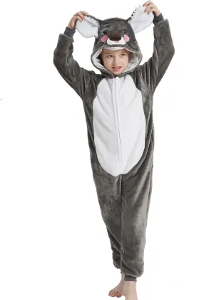 Onesie Kids Plush Animal Costume One Piece Pajamas Girls Boys Teen Halloween Cosplay Sleepwear