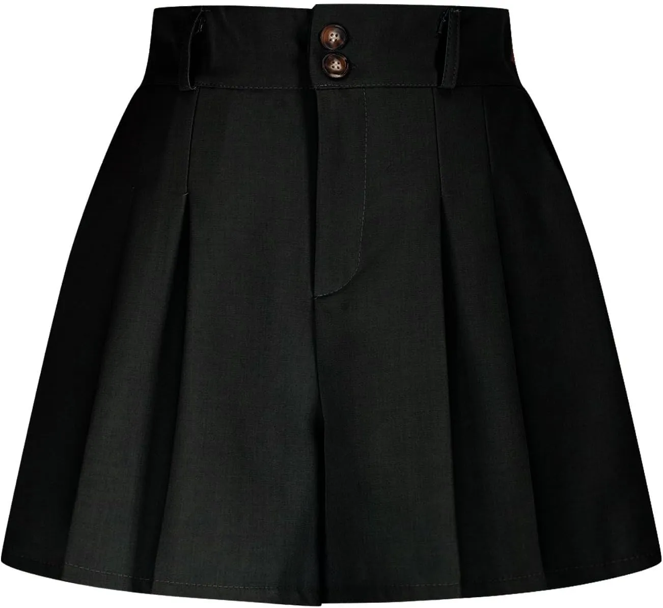 Oplxuo Womens Girls Pleated Mini Skirts Comfort High Waist A-Line Cheerleader School Uniform Skirt