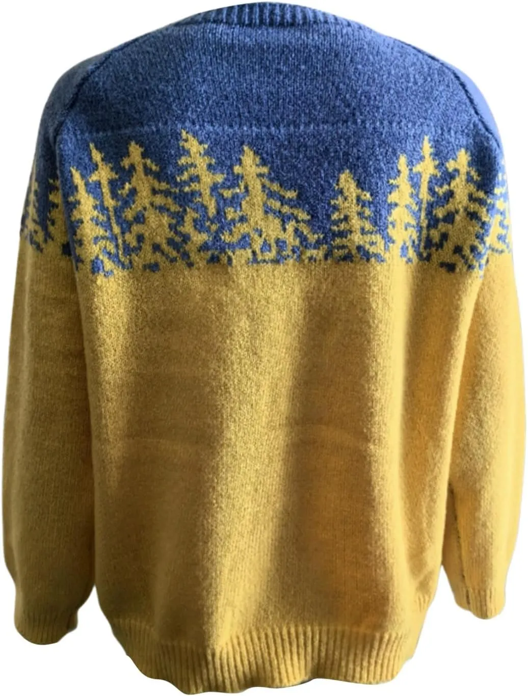Oversized Sweaters for Women Round Neck Jacquard Long Sleeve Comfort Casual Loose Pullover Knitted Warm Tops