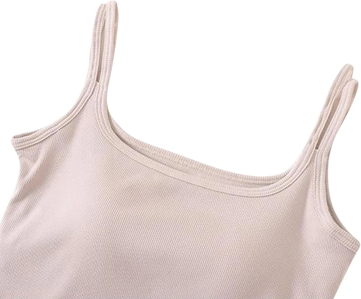 Padded Tank Tops for Women Pure Classic Fit Smooth Soft High Stretch Basic Tanks Casual Trendy Undershirts
