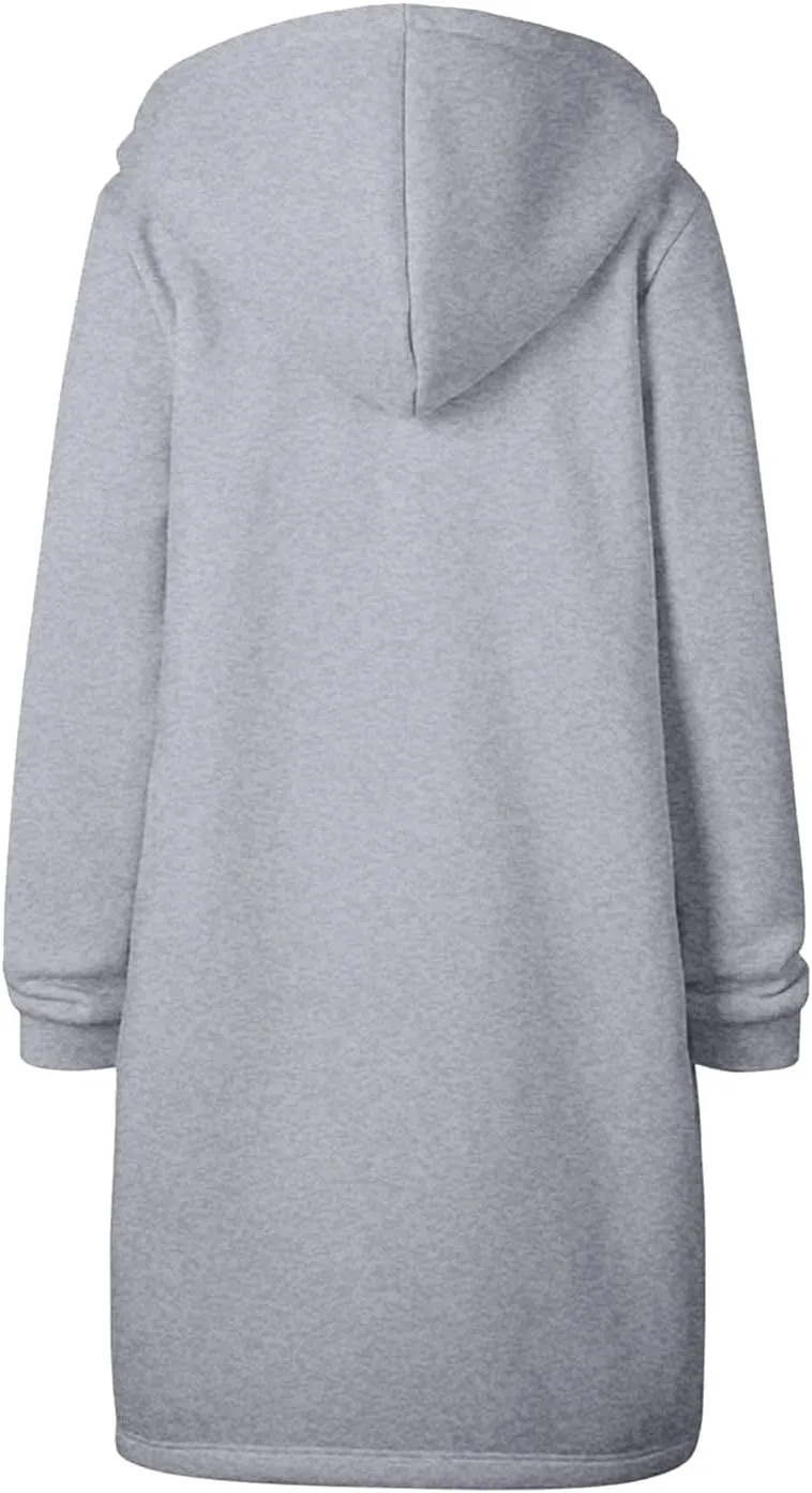 QWENTMTNTY Fuzzy Winter Jackets for Women Sherpa Coats Fashion Casual Jackets Fuzzy Jackets Hoodie Fleece Lined Jacket Women