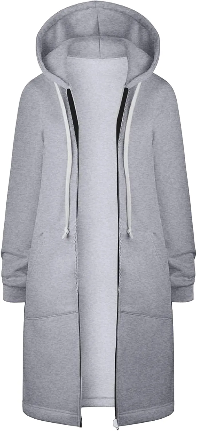 QWENTMTNTY Fuzzy Winter Jackets for Women Sherpa Coats Fashion Casual Jackets Fuzzy Jackets Hoodie Fleece Lined Jacket Women