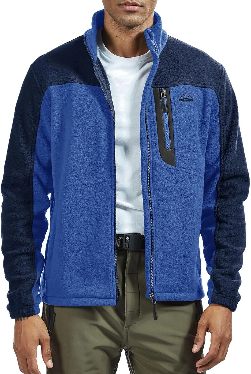 Rdruko Men's Fleece Jackets Full Zip Lightweight Outdoor Hiking Jackets Winter Coats