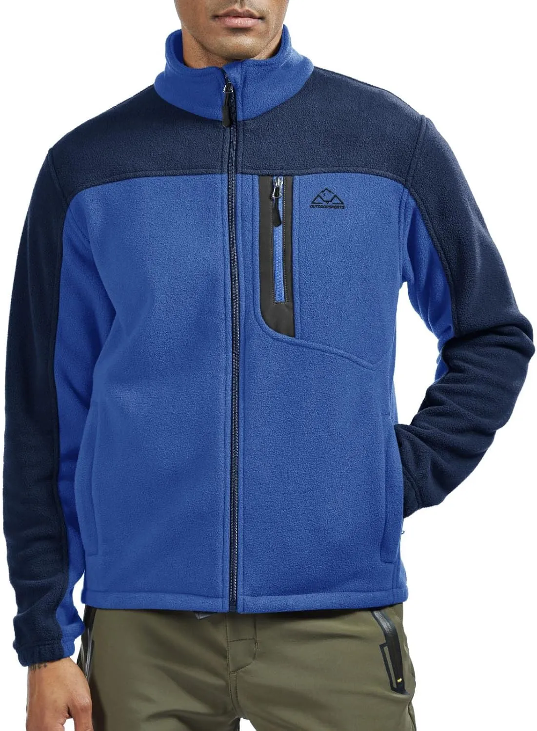 Rdruko Men's Fleece Jackets Full Zip Lightweight Outdoor Hiking Jackets Winter Coats