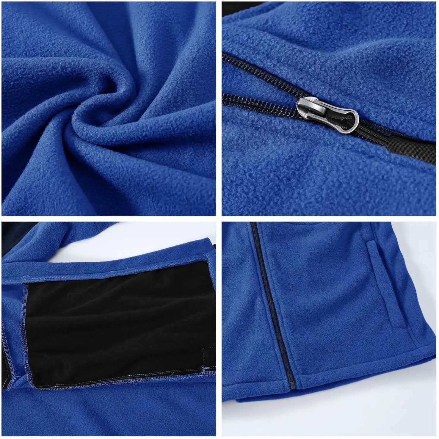 Rdruko Men's Fleece Jackets Full Zip Lightweight Outdoor Hiking Jackets Winter Coats