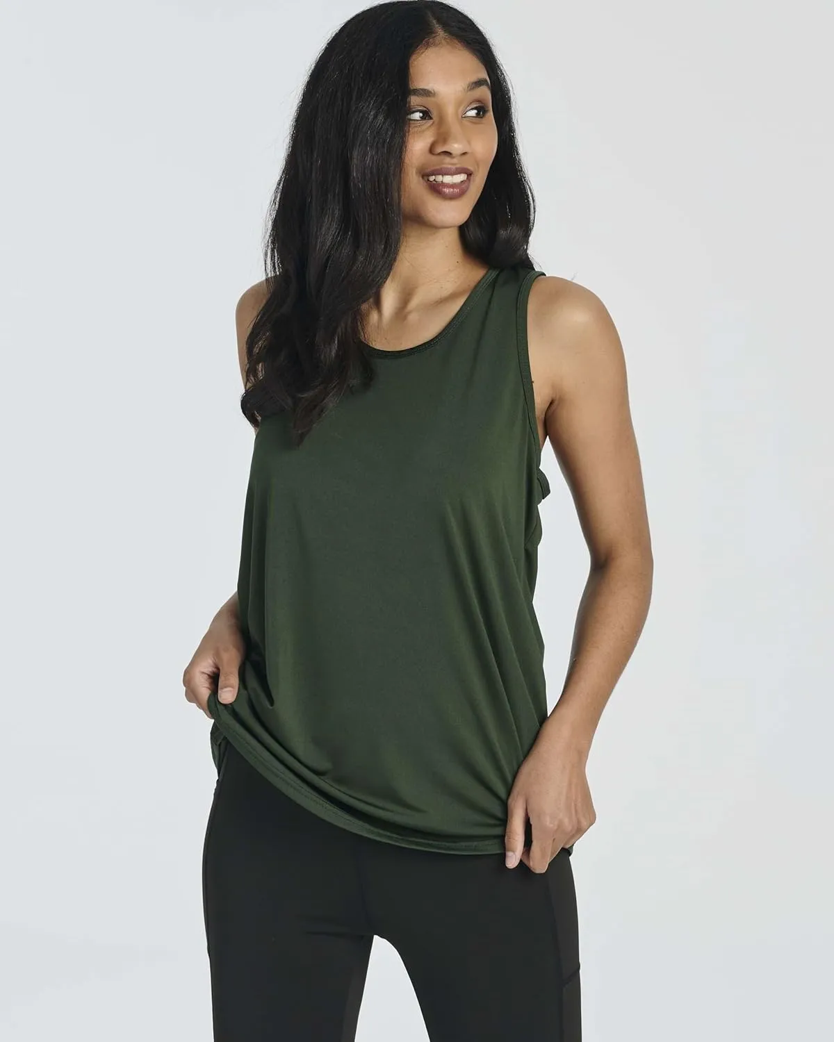 Real Essentials 5 Pack: Women's Racerback Workout Tank Top Mesh Back Dry-Fit Sleeveless Running Gym (Available in Plus Size)