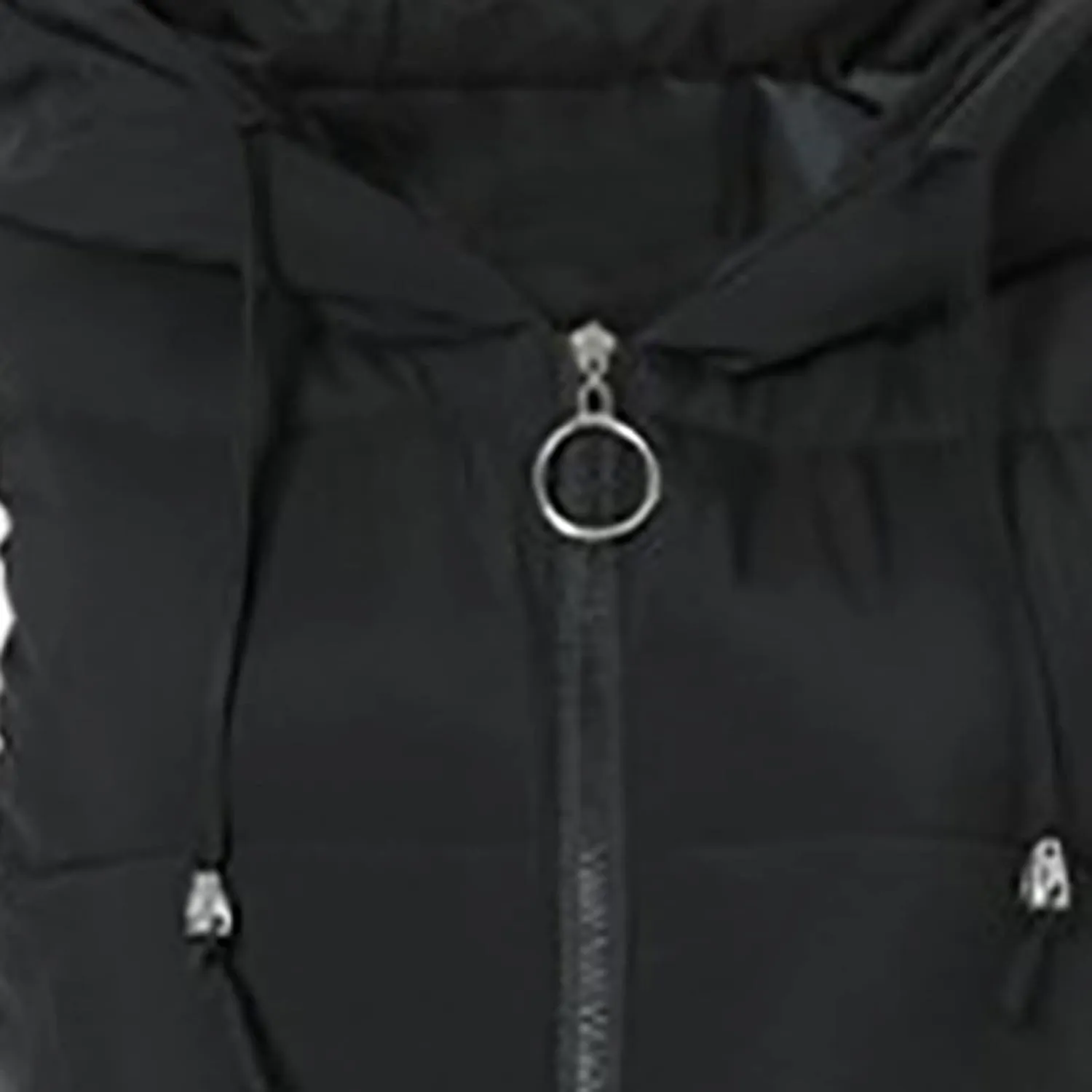 RKSTN Down Vest Sleeveless Puffer Jacket for Women Long Winter Coats Vest with Hood Warm Down Coat Outdoor Zipper Outerwear