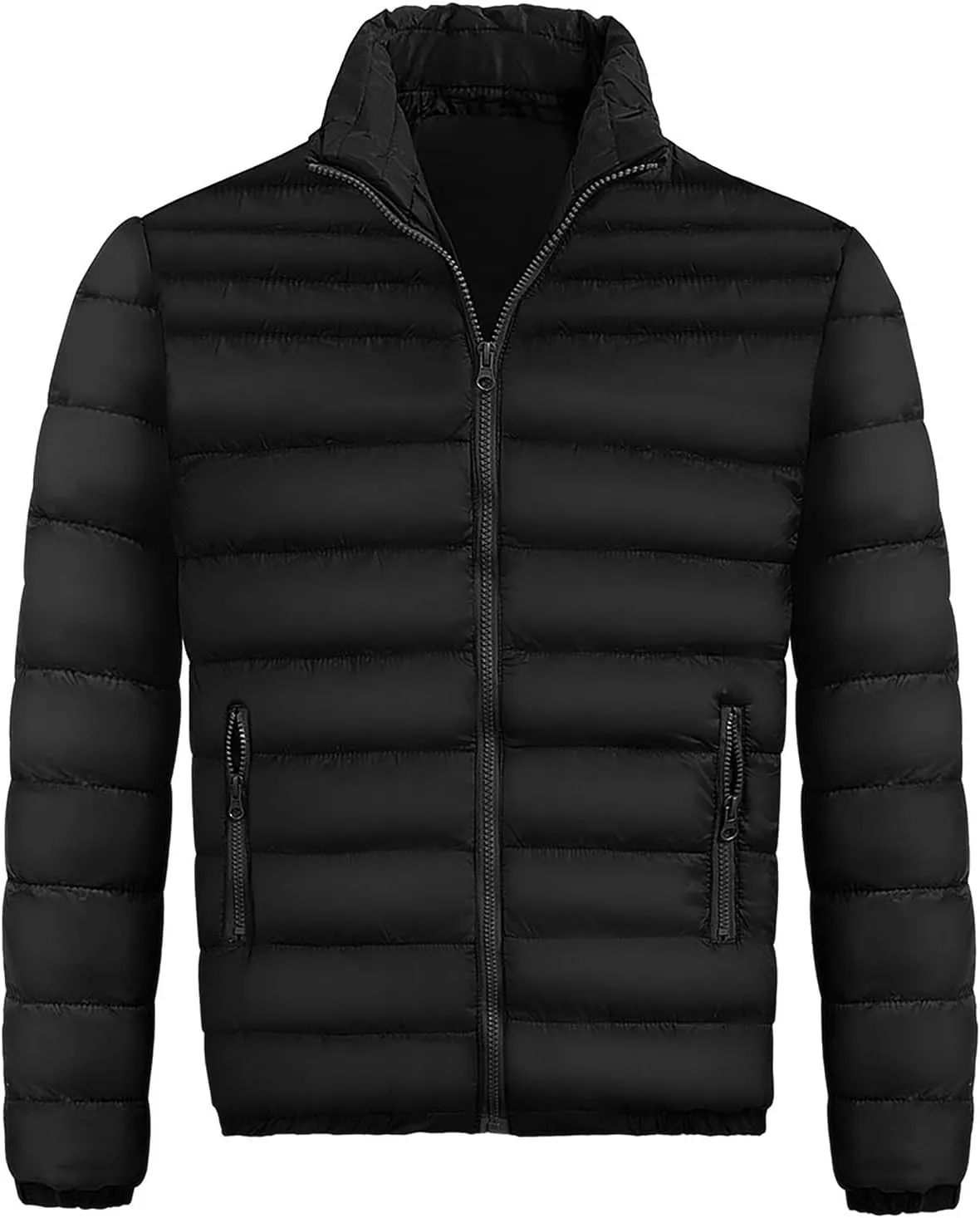 RTRDE Men's Winter Jackets Casual Windproof Down Jackets Zip Up Windbreaker Warm Padded Coats Jackets, M-2XL