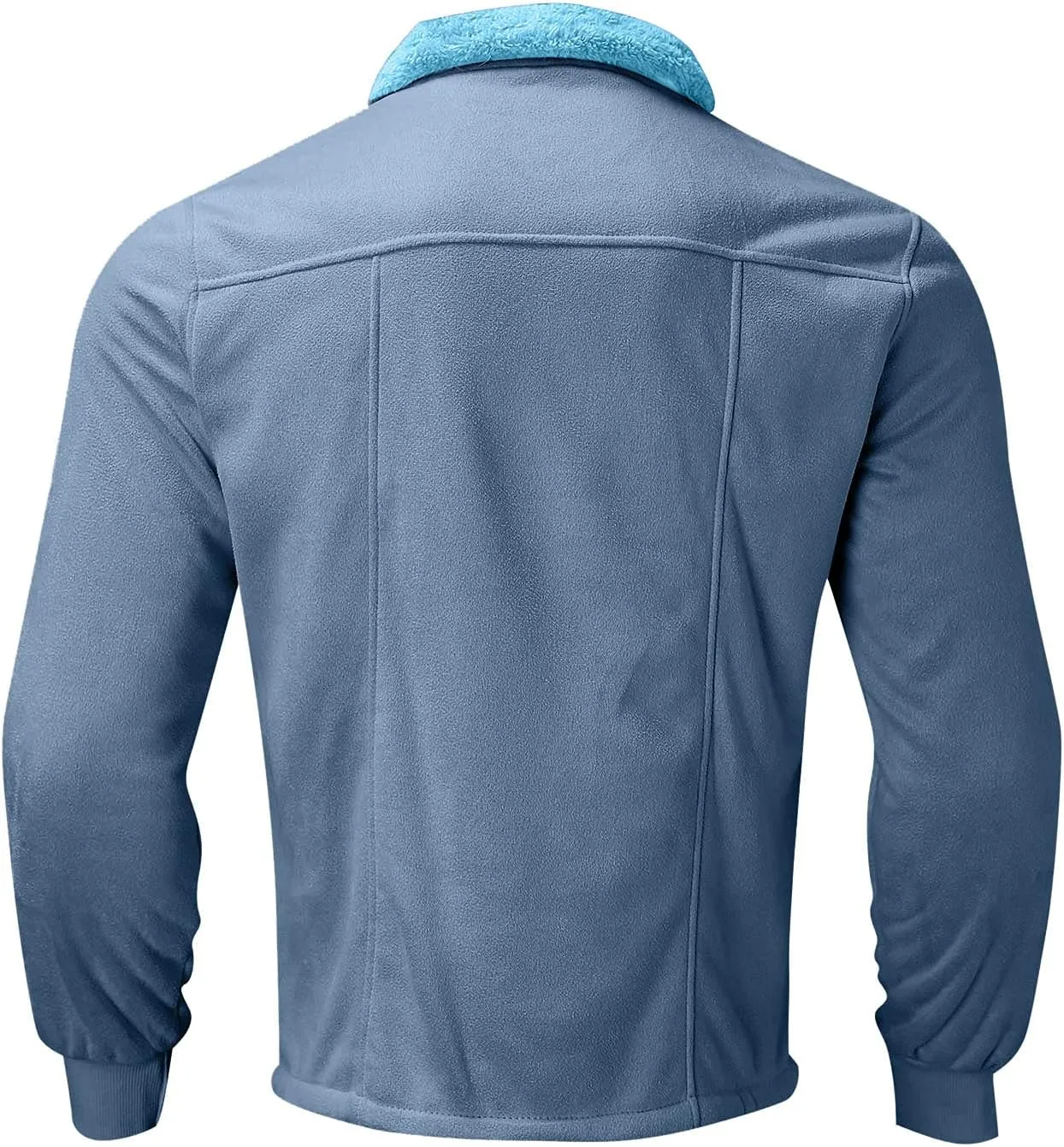 Sherpa Fleece Lined Trucker Jackets for Men Faux Suede Bomber Jackets with Fur Collar Big and Tall Flight Jackets