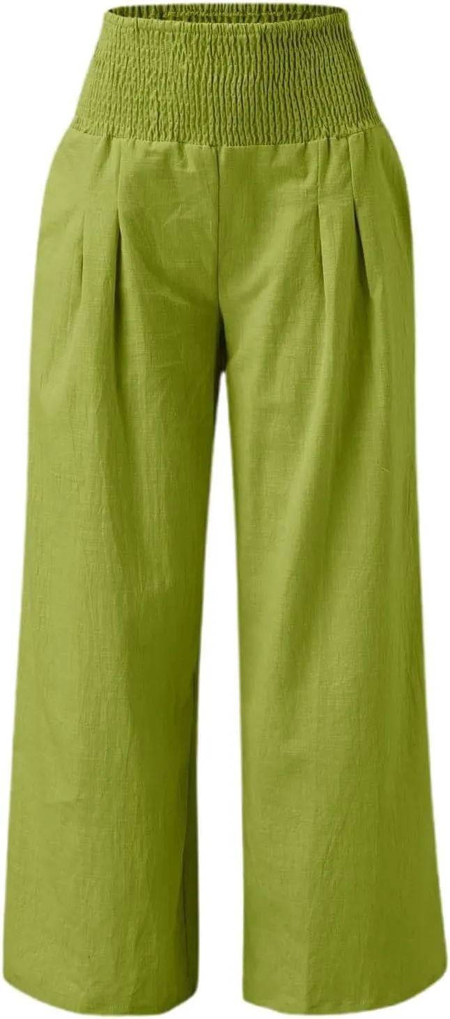 Straight Leg Pants for Women Wide Leg Casual Pants Loose Track Trousers with Pockets Lounge Workout Jogging Sweatpants