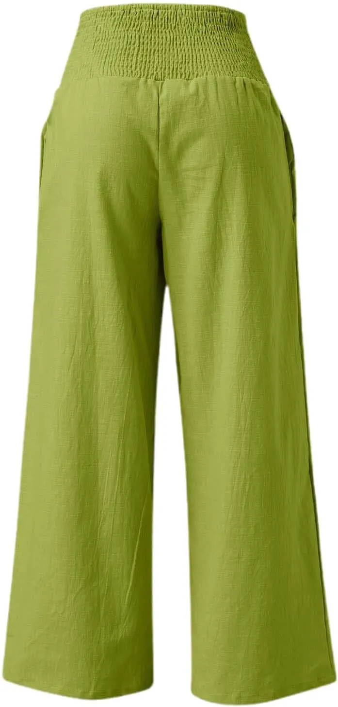 Straight Leg Pants for Women Wide Leg Casual Pants Loose Track Trousers with Pockets Lounge Workout Jogging Sweatpants