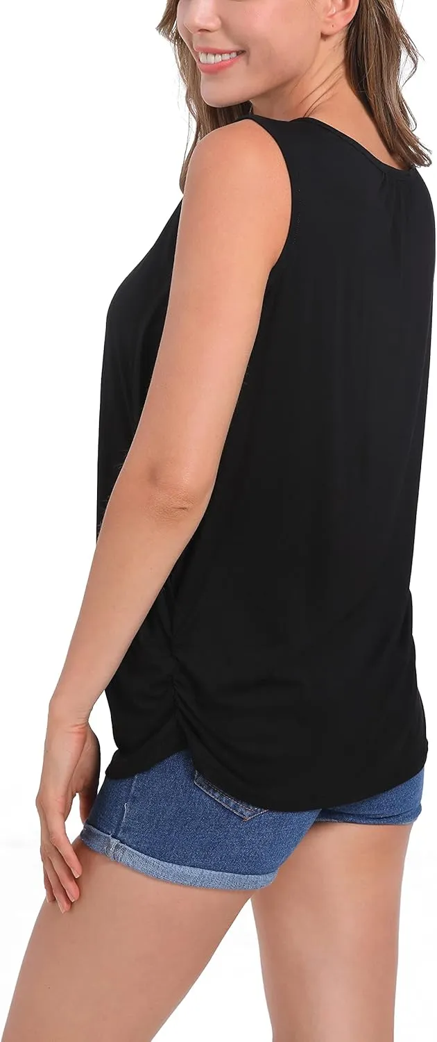 SUIEK Women's Maternity Nursing Tops Breastfeeding Tanks Tee Shirt Pregnancy Clothes