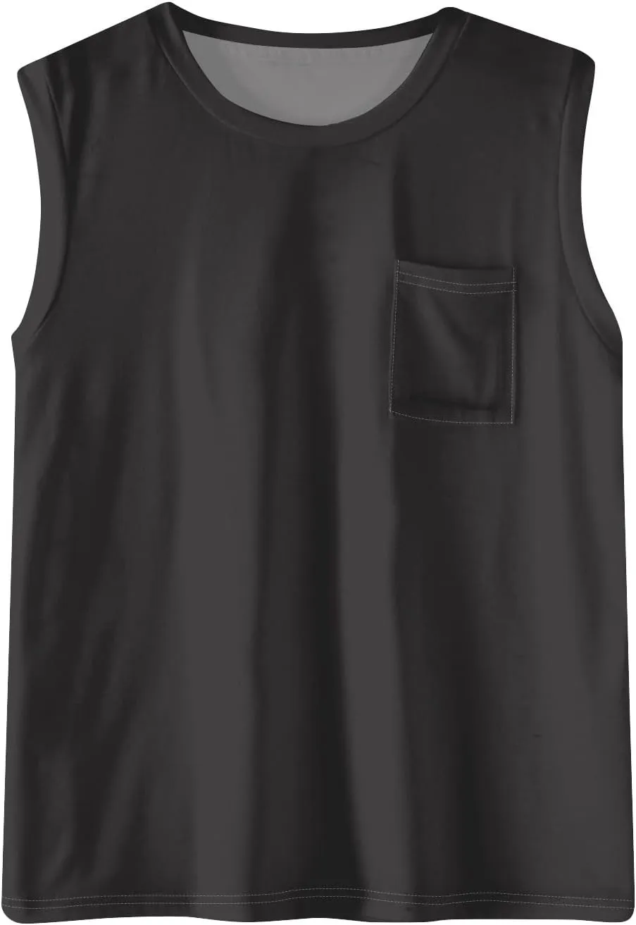 Summer Tank Tops for Women Sleeveless Loose Fit Scoop Neck Tops Comfy Basic Casual Tee Tanks