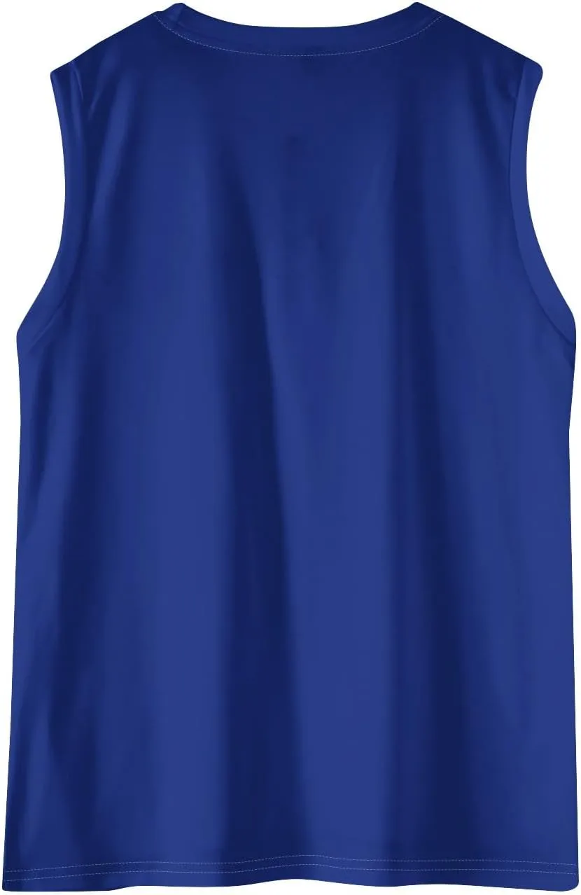 Summer Tank Tops for Women Sleeveless Loose Fit Scoop Neck Tops Comfy Basic Casual Tee Tanks