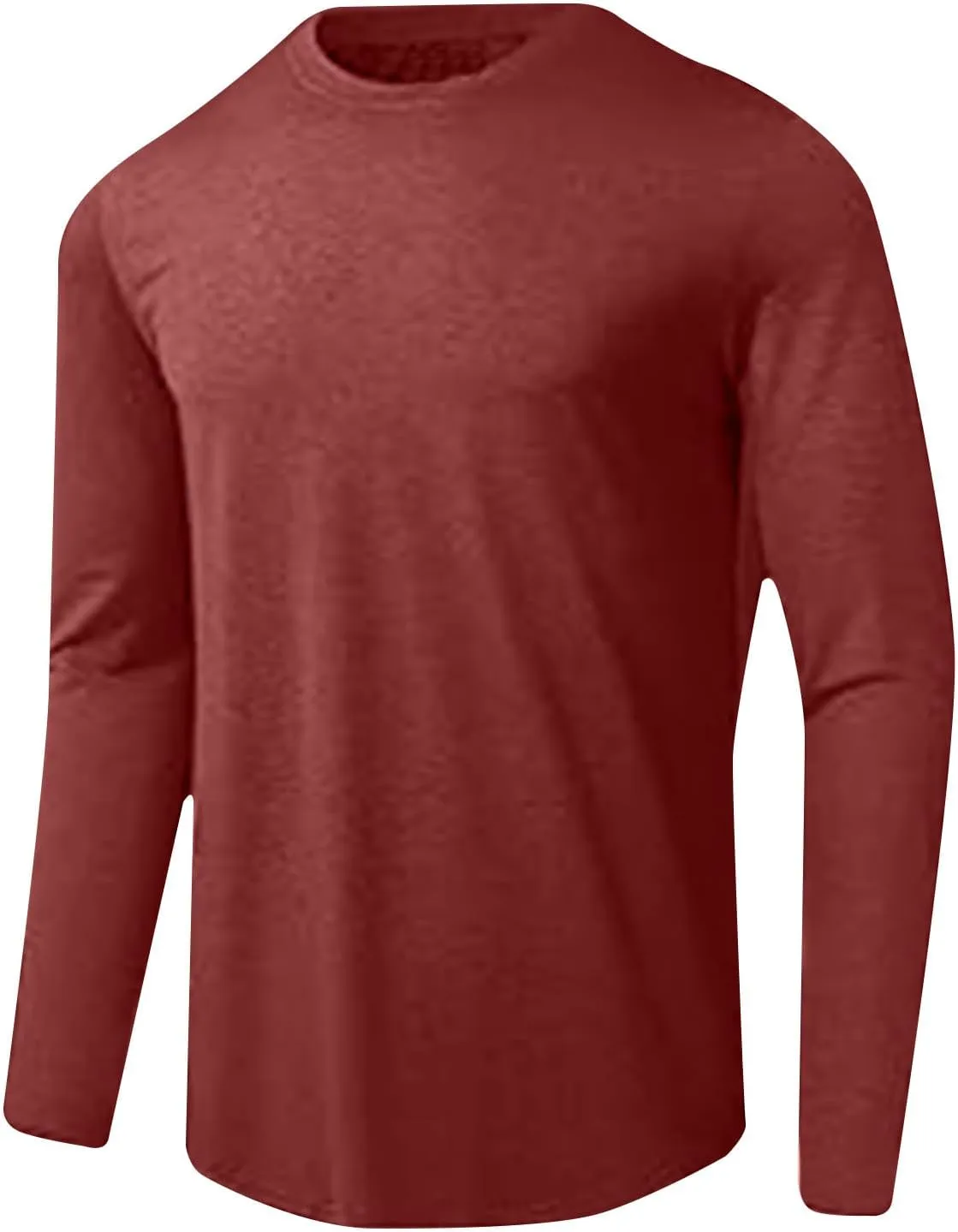 Sun Protection Shirts for Men Long Sleeve Lightweight Moisture Wicking Crewneck Comfort Jacket for Outdoor Hiking