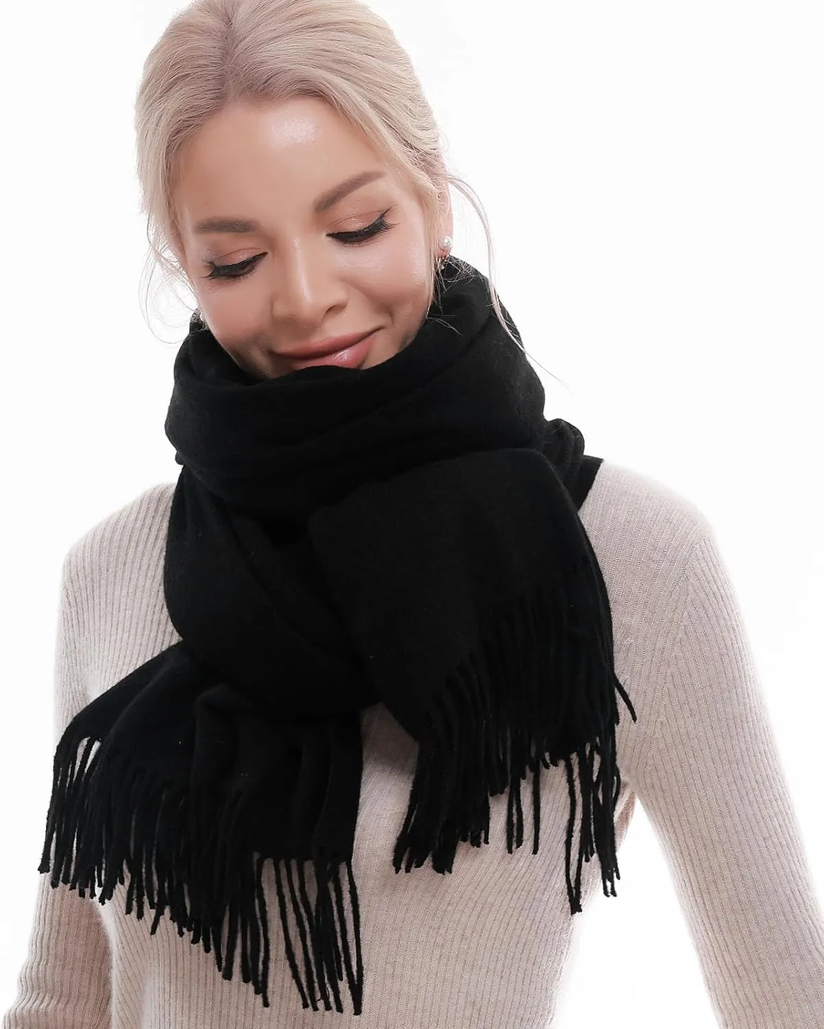 SWAT PANY Scarf for Woman Winter Warm Scarves Pashmina Shawls and Wraps Oversized Scarf