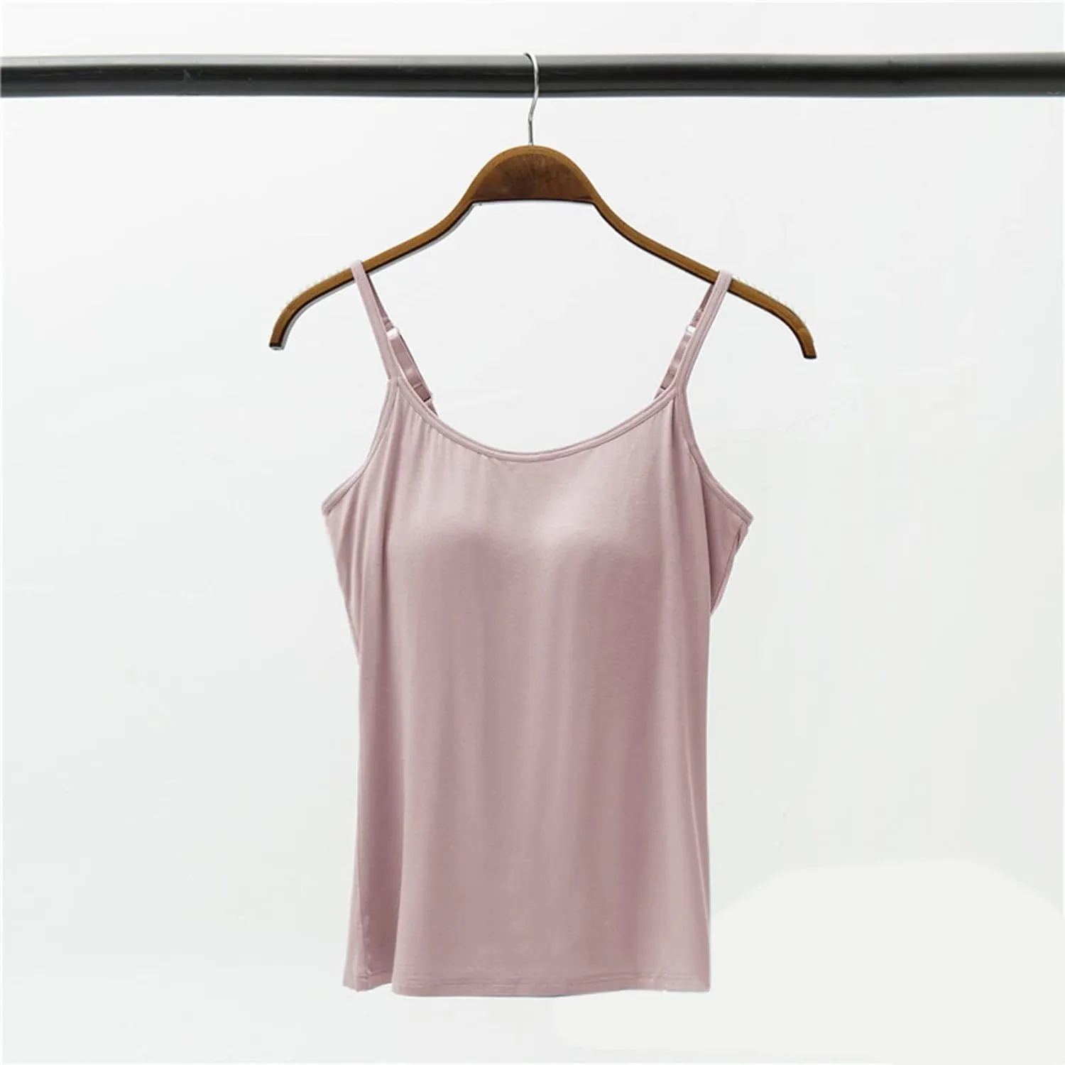 Tank Top for Women Cotton Tank Top with Built in Bra Camisole Tops wiith Padded Bra Workout Yoga Shirts