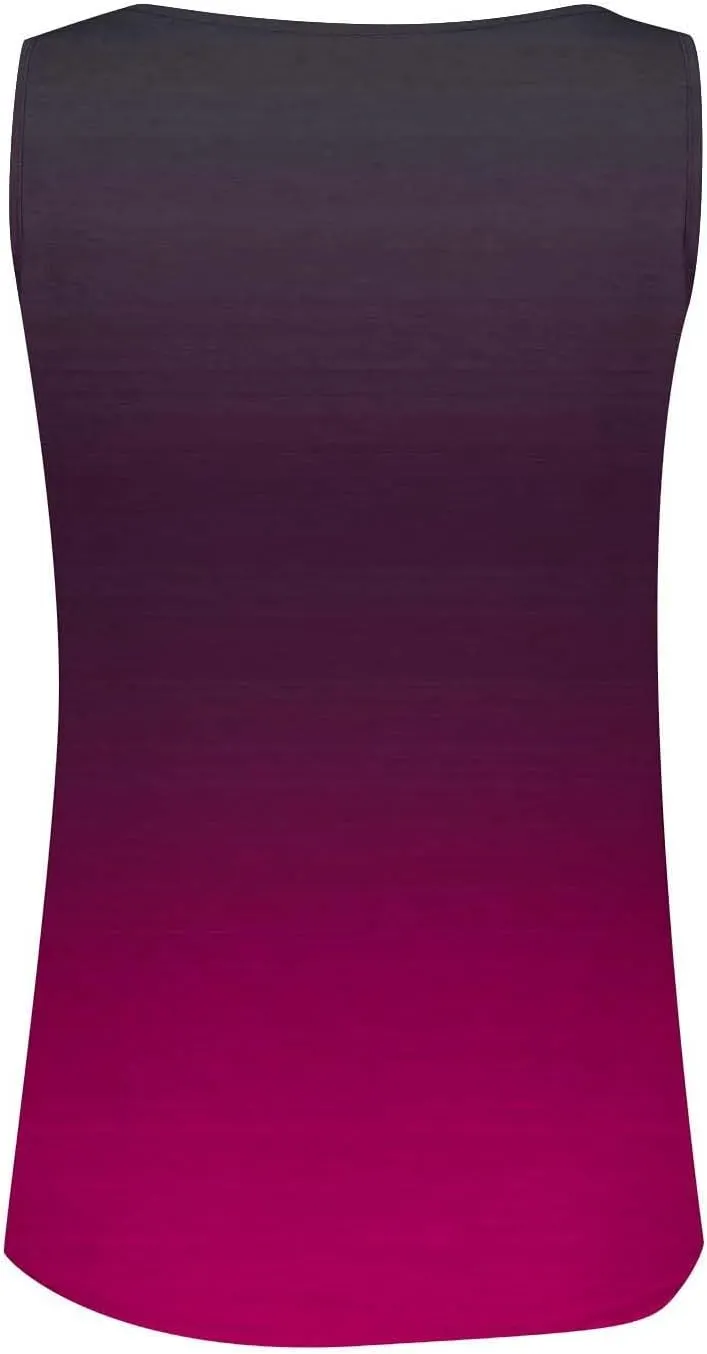 Tank Tops for Women Henley V Neck Printed Shirts 2025 Summer Casual Loose Fit Sleeveless Cute Basic Tanks Tee