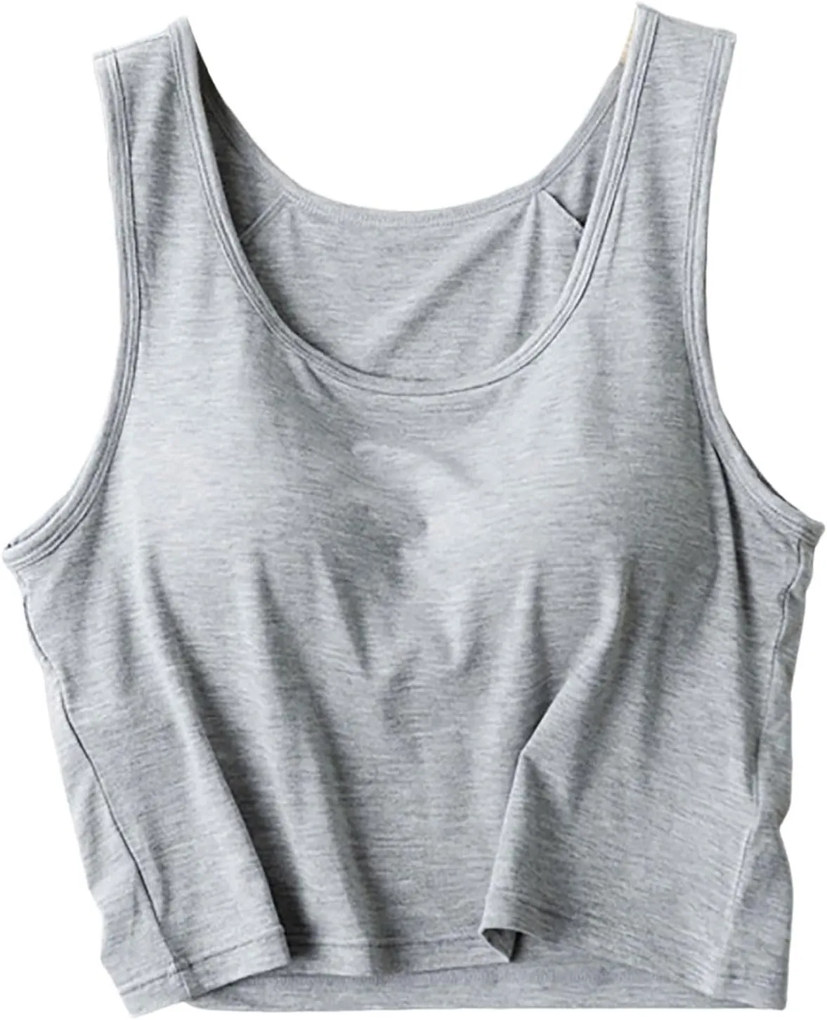 Tanktops with Built in Bras for Women Quick Dry Workout Sleeveless Yoga Camisole with Built in Bra Tank Tops Comfy