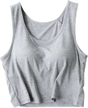 Tanktops with Built in Bras for Women Quick Dry Workout Sleeveless Yoga Camisole with Built in Bra Tank Tops Comfy