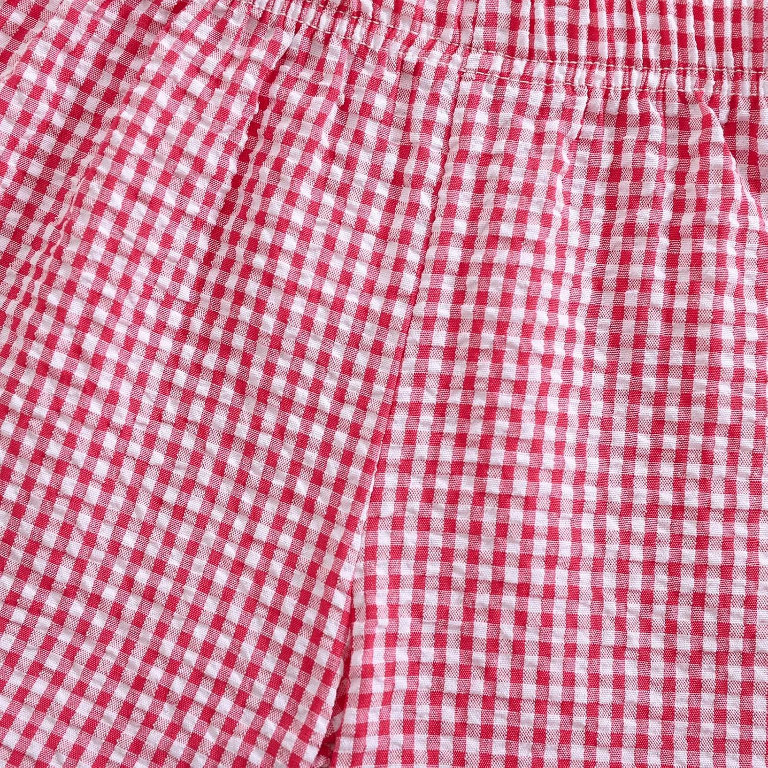 Toddler Boy Girl Plaid Shorts Casual Summer Gingham Shorts Elastic Waist Beach Shorts Bottoms Boxers Streetwear