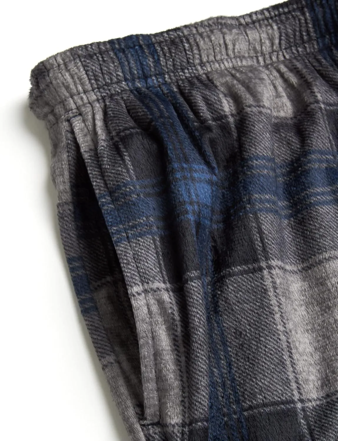 U.S. Polo Assn. Men's Pajama Pants - Soft Fleece Plaid Lounge Pants Sleepwear Bottoms for Men with Pockets (Sizes: S-XL)