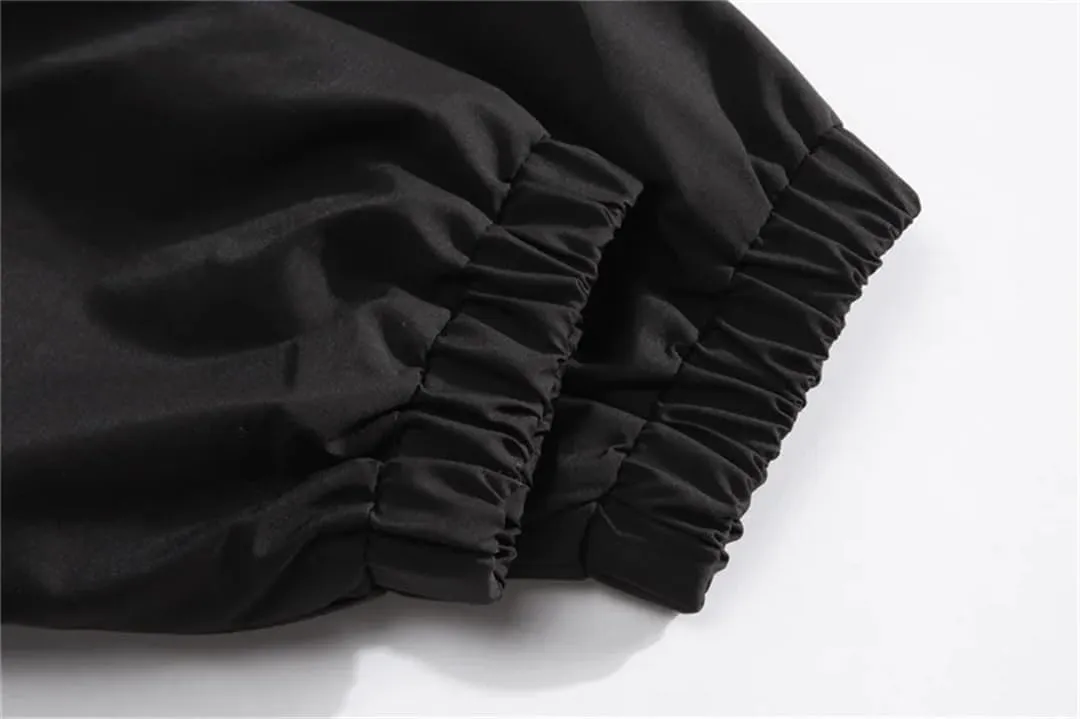 Vsadsau Hooded Jackets Men Spring Autumn Hip Hop Simple Outerwear Streetwear Loose Solid Jackets