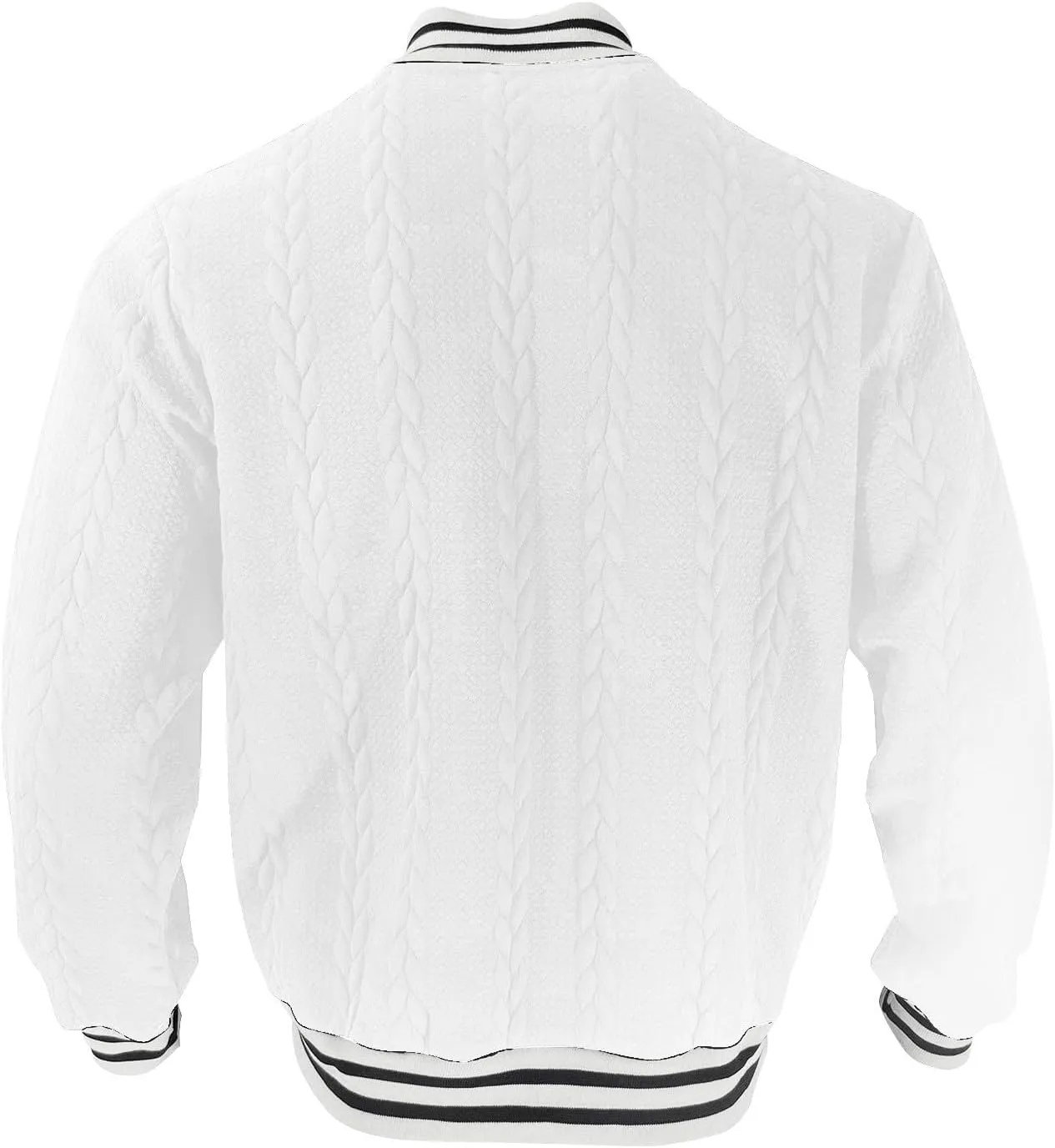 WENKOMG1 Mens Vasity Letterman Jacket Long Sleeve Slim Fit Textured Cotton Blend Baseball Jacket Fashion Bomber Jackets