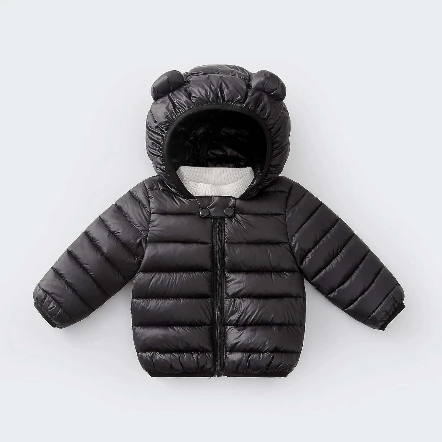 Winter Down Coats for Kids Baby Boys Girls Light Puffer Padded Jacket Toddler Bear Hoods Infant Outerwear