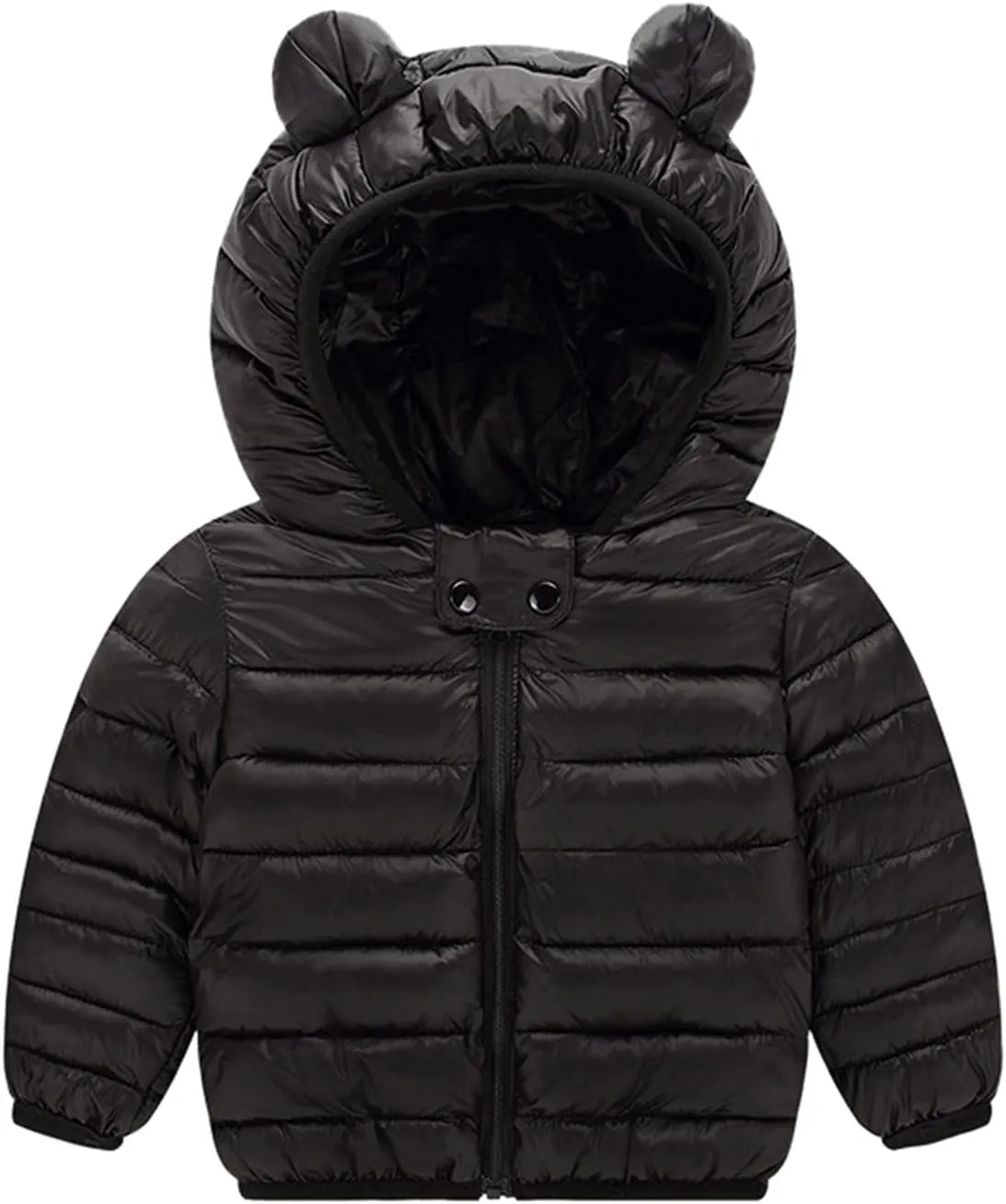 Winter Down Coats for Kids Baby Boys Girls Light Puffer Padded Jacket Toddler Bear Hoods Infant Outerwear