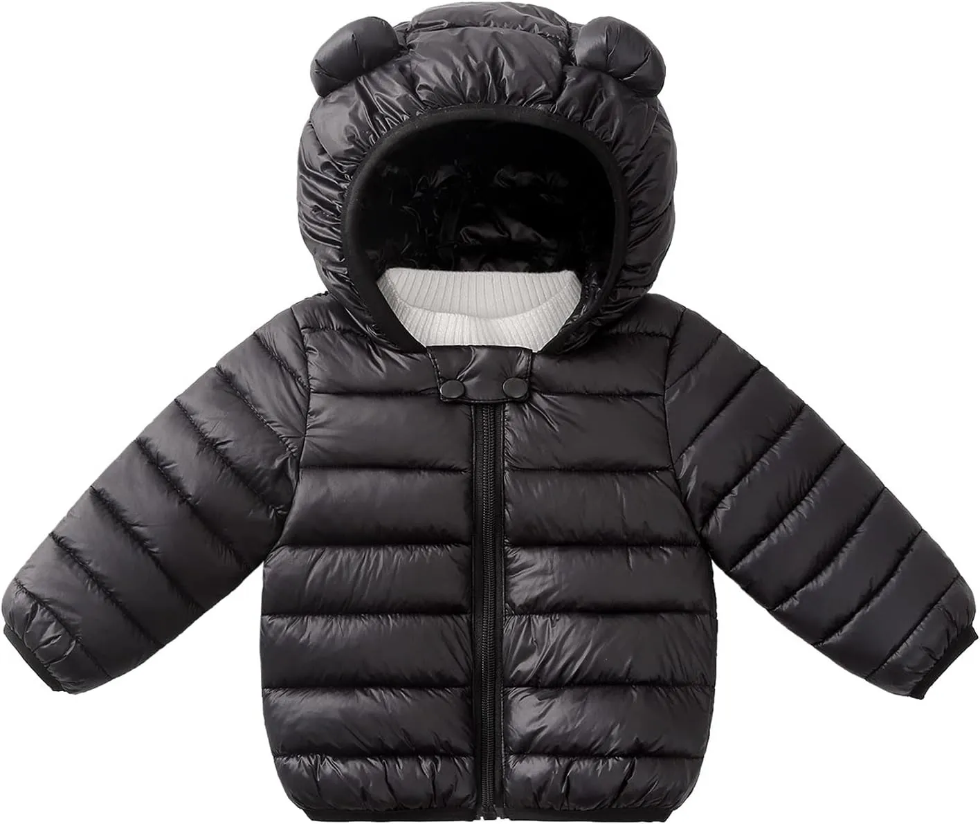 Winter Down Coats for Kids Baby Boys Girls Light Puffer Padded Jacket Toddler Bear Hoods Infant Outerwear