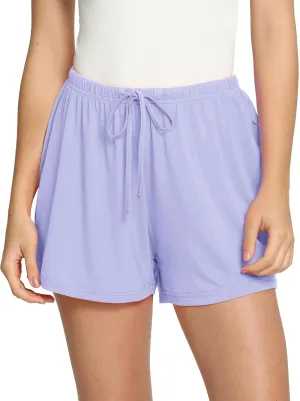 WiWi Bamboo Visose Pajama Shorts for Women Soft Sleep Bottoms Plus Size Lounge Boxers Pj Sleepwear Bottom S-4X